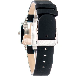 Black Leather Dress Watch