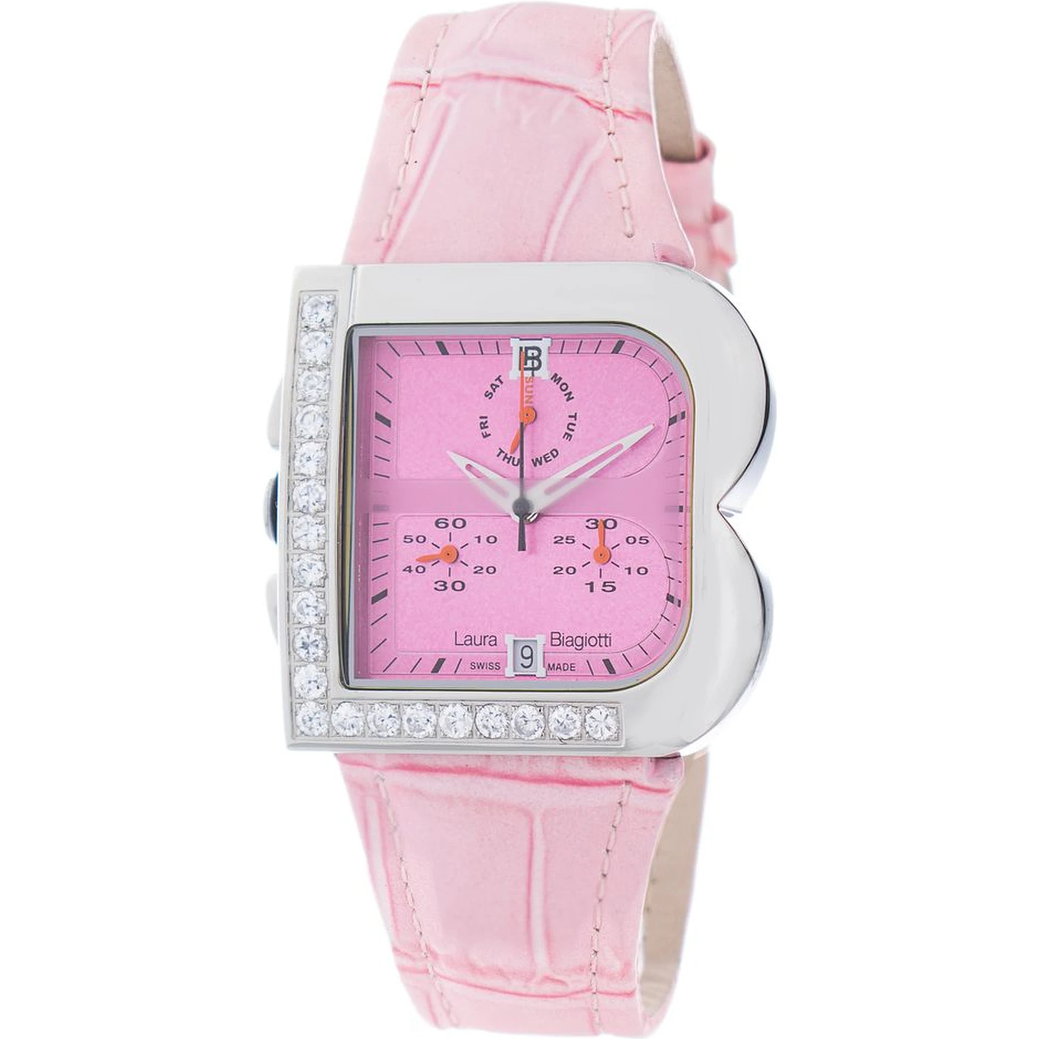 Multicolor Leather Dress Watch