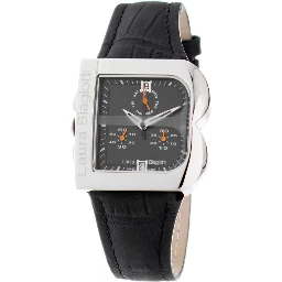 Black Leather Dress Watch