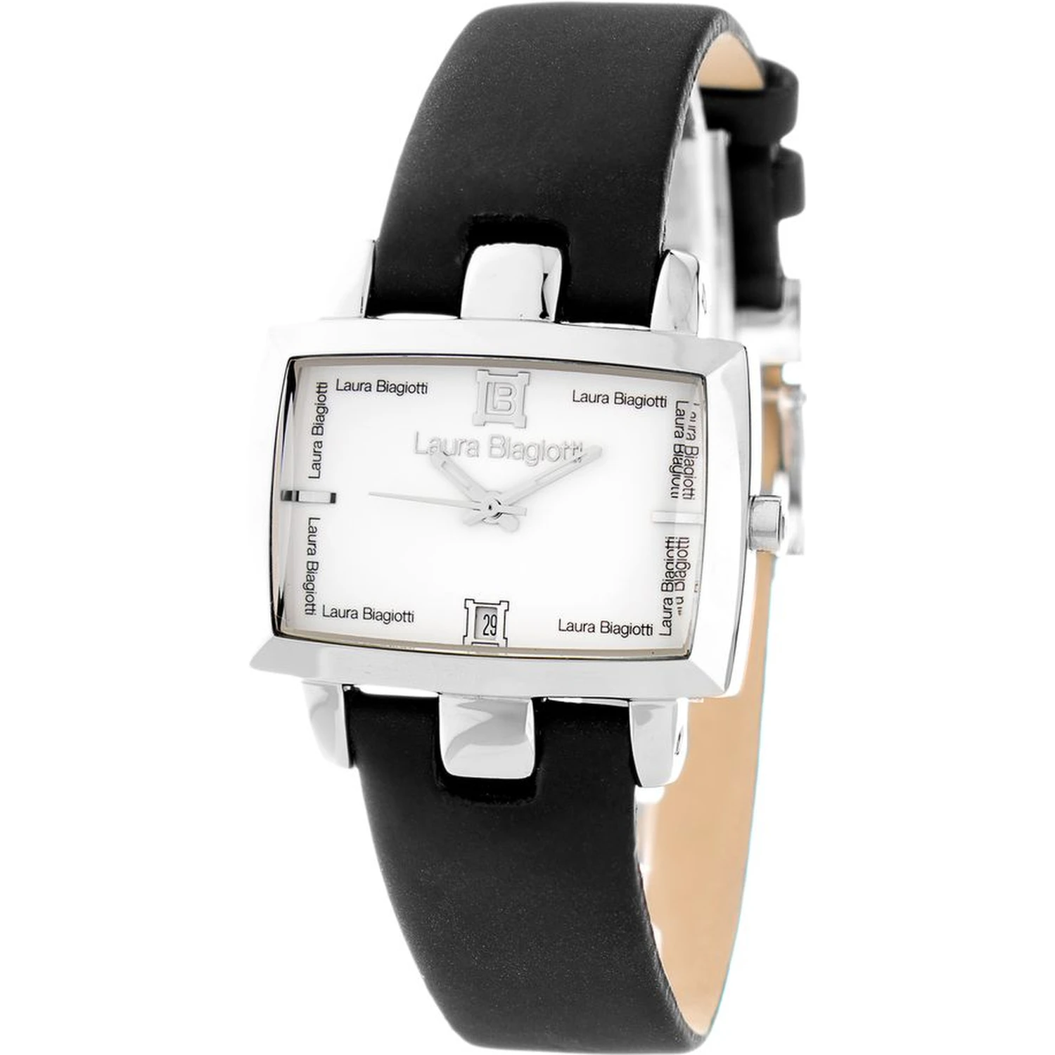 Black Leather Dress Watch
