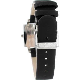 Black Leather Dress Watch