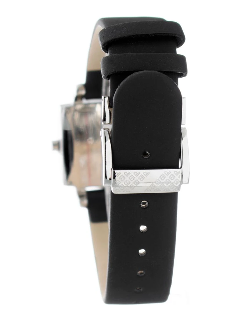 Black Leather Dress Watch