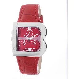 Red Leather Dress Watch