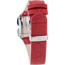 Red Leather Dress Watch
