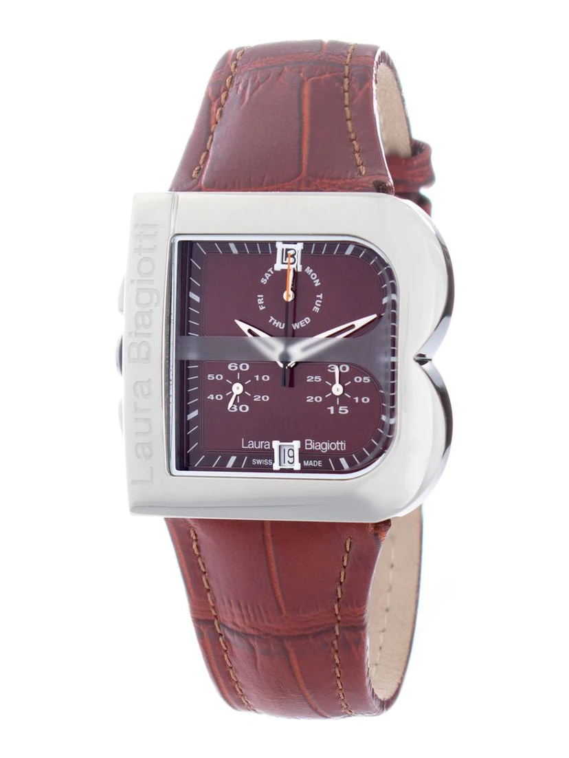 Brown Leather Dress Watch