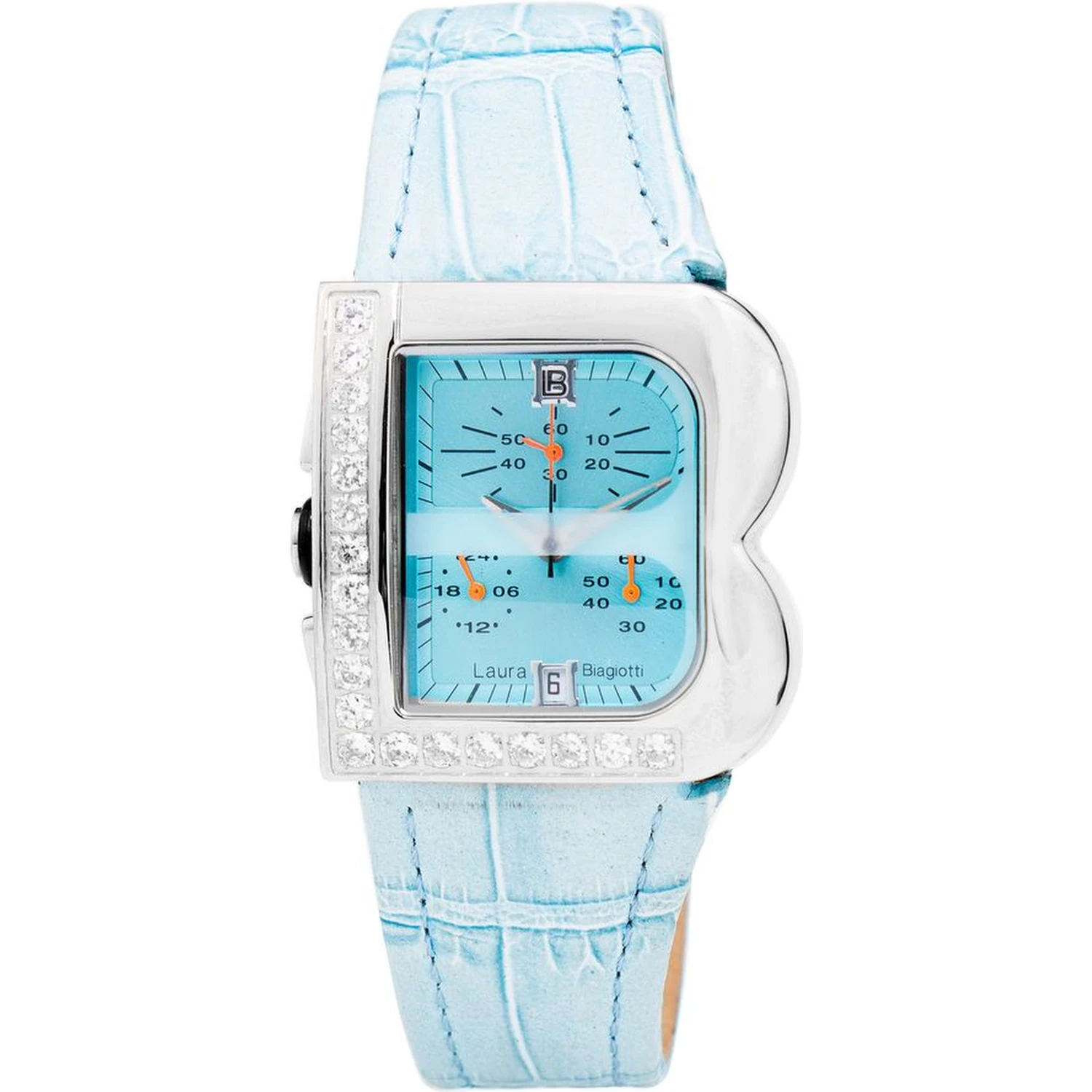 Blue Leather Dress Watch