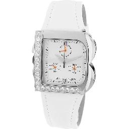 White Leather Dress Watch