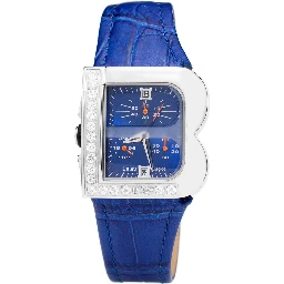 Blue Leather Bracelet Watch