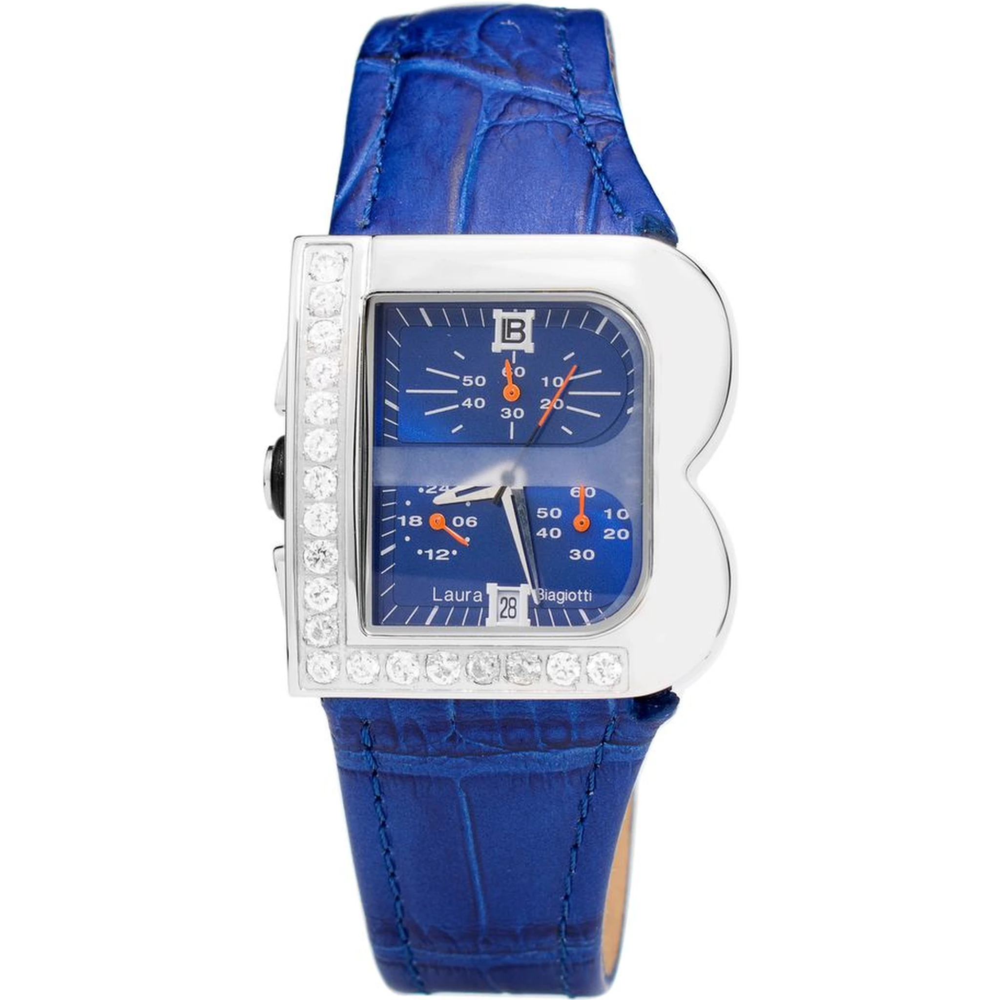 Blue Leather Bracelet Watch