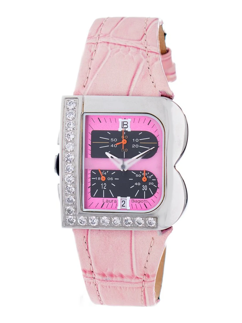 Multicolor Leather Dress Watch