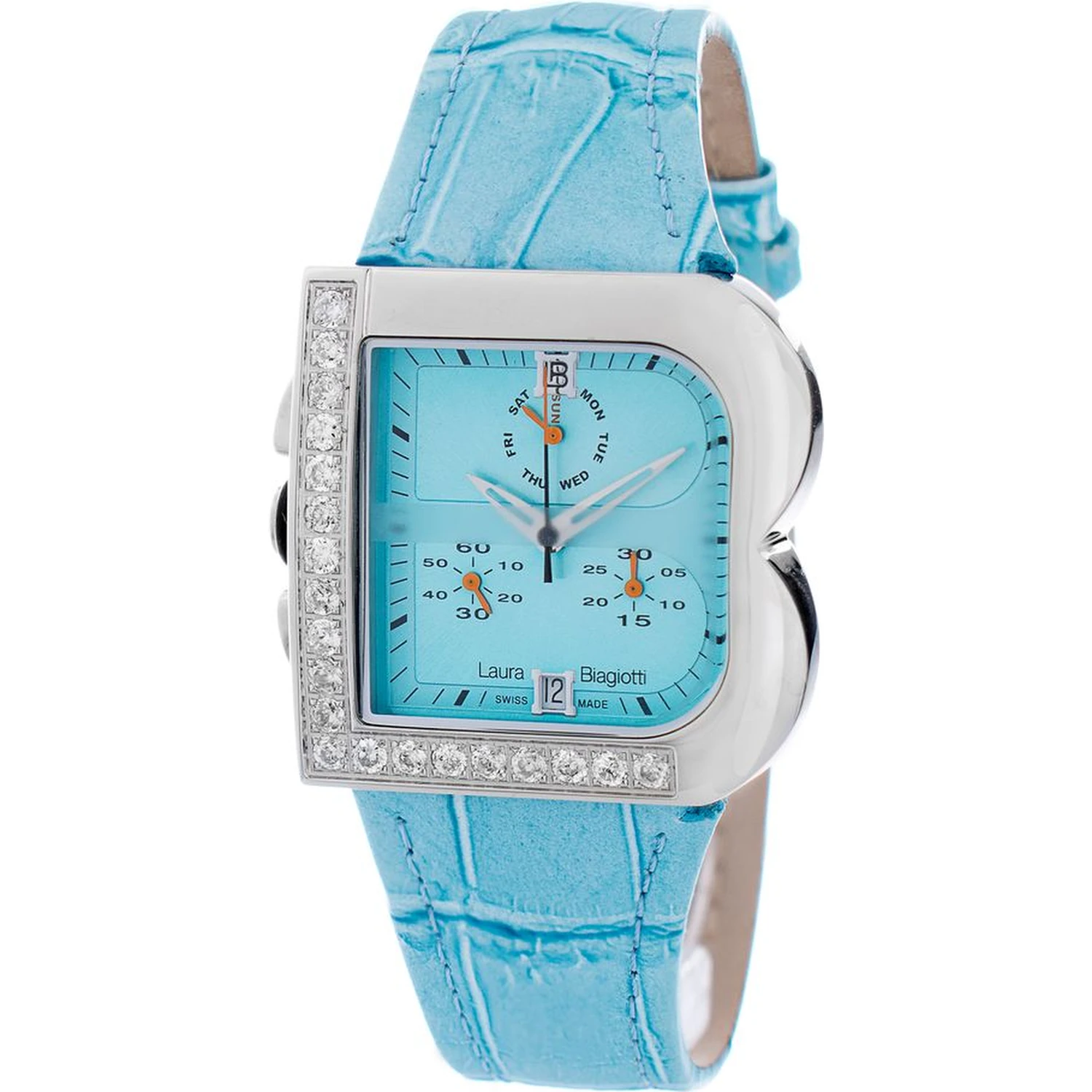 Blue Stainless Steel Dress Watch