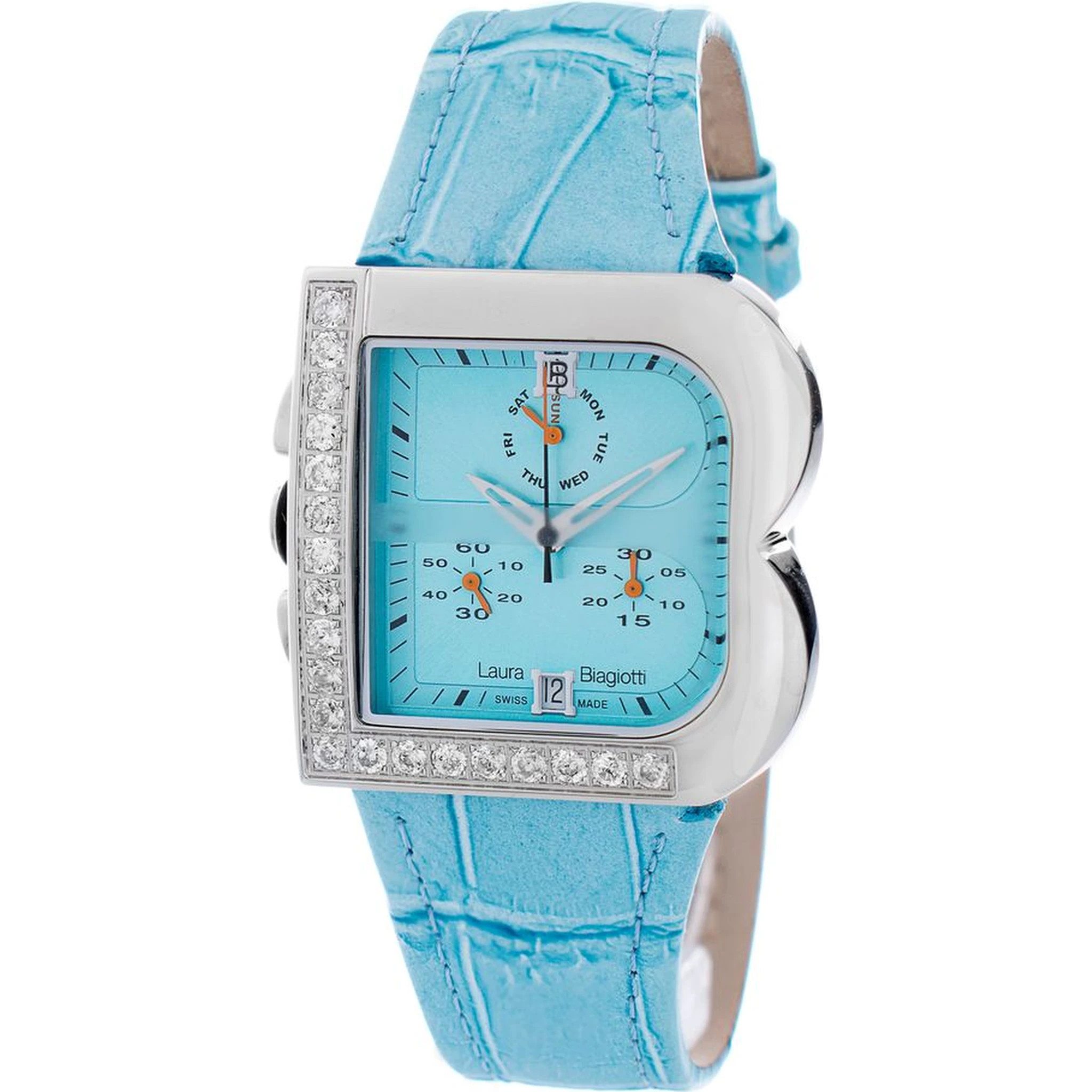 Blue Stainless Steel Dress Watch