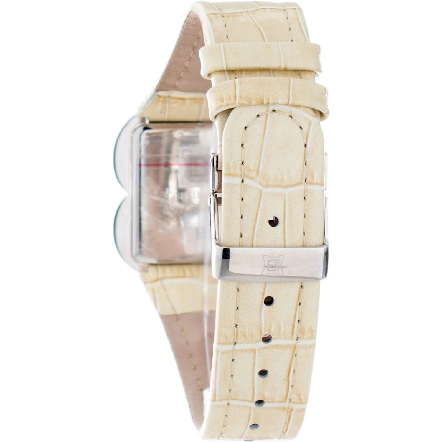 Beige Stainless Steel Dress Watch