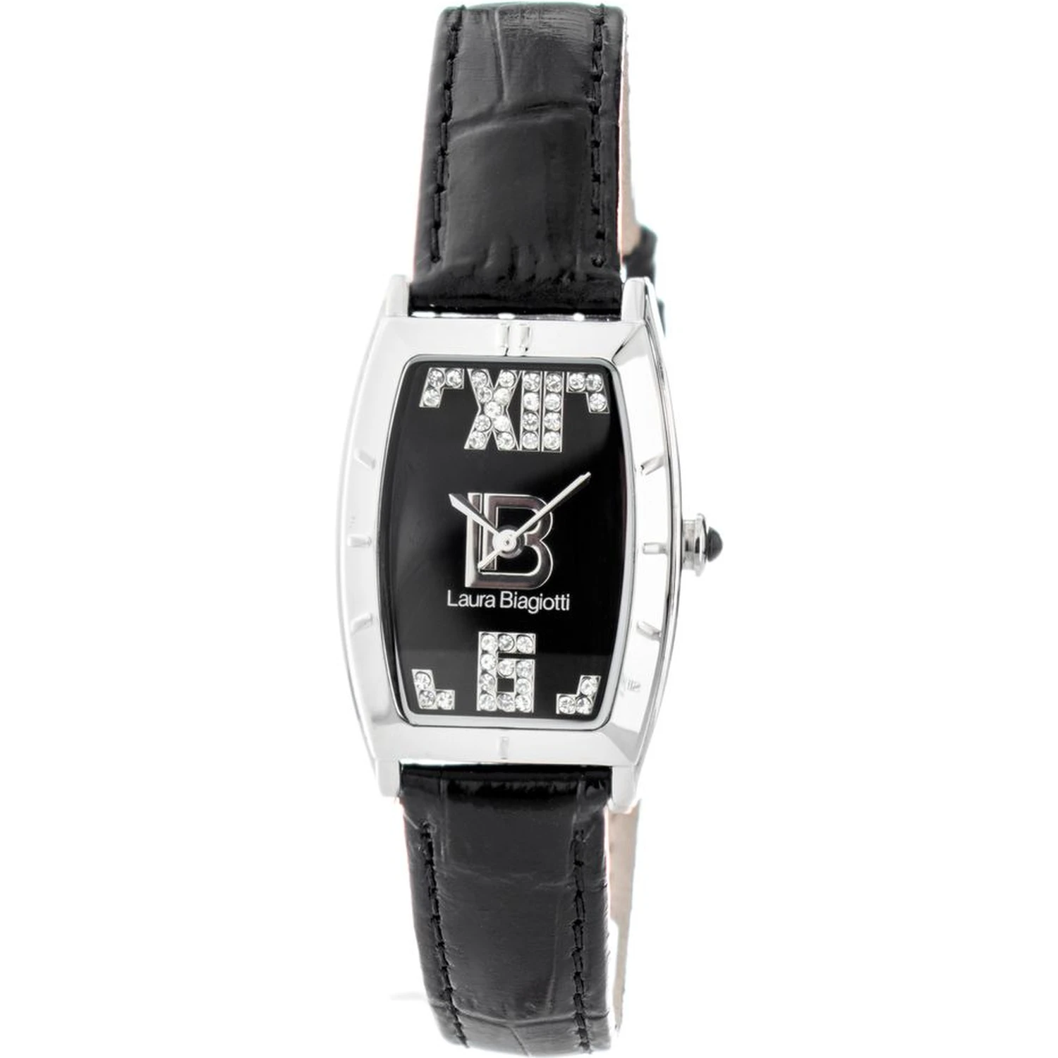 Black Leather Dress Watch
