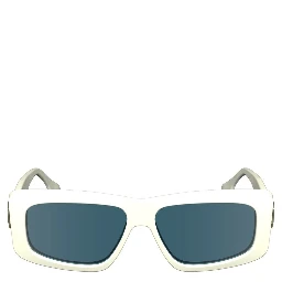 White Acetate Sunglasses