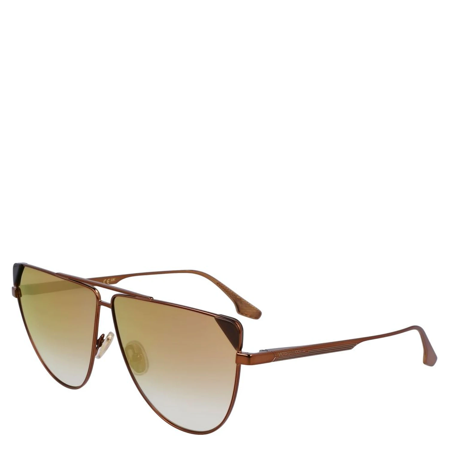 Brown Metal Sunglasses
