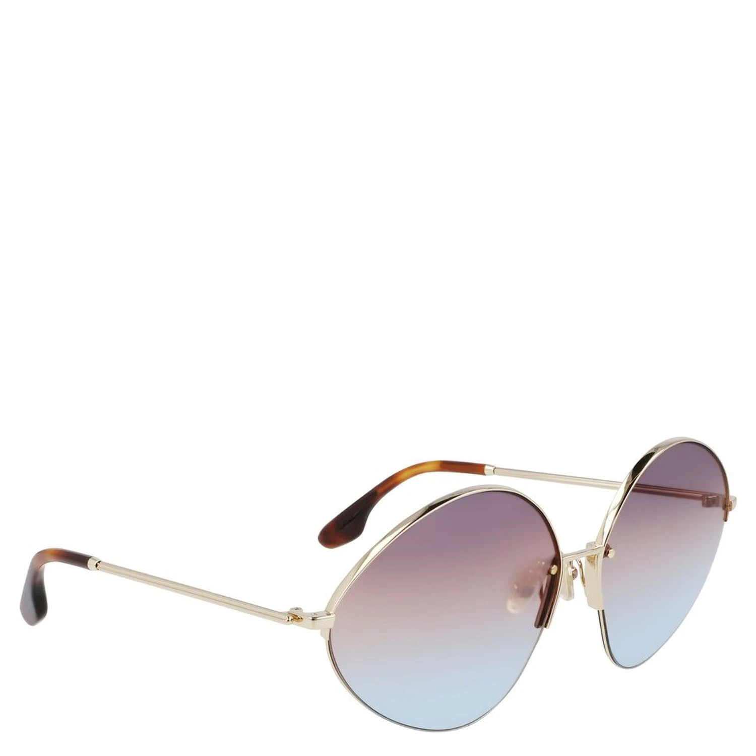 نظارات شمسية معدنية ذهبية