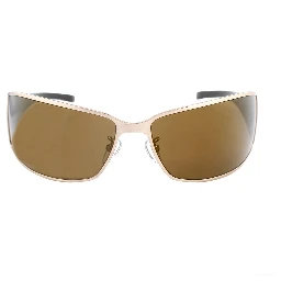 نظارات شمسية معدنية باللون الذهبي الوردي