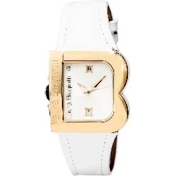 White Leather Dress Watch