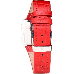Red Leather Dress Watch