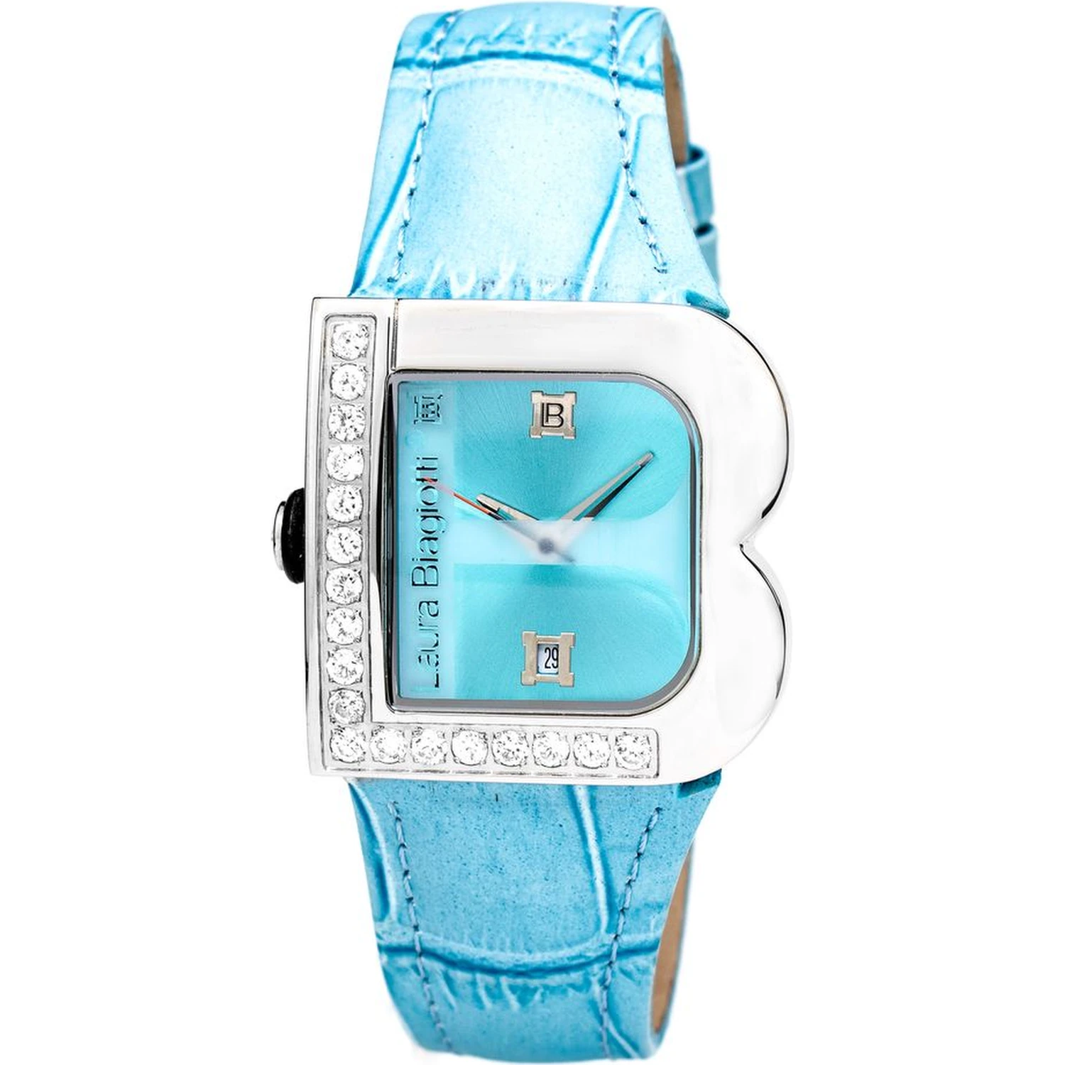 Blue Leather Dress Watch