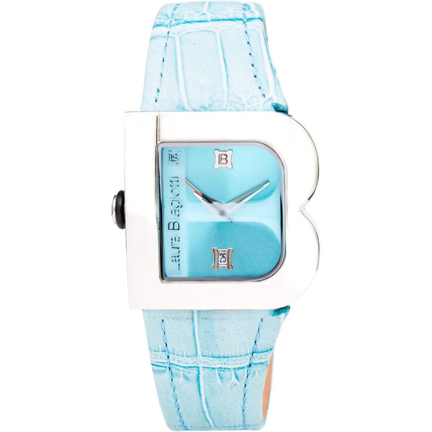 Blue Leather Bracelet Watch