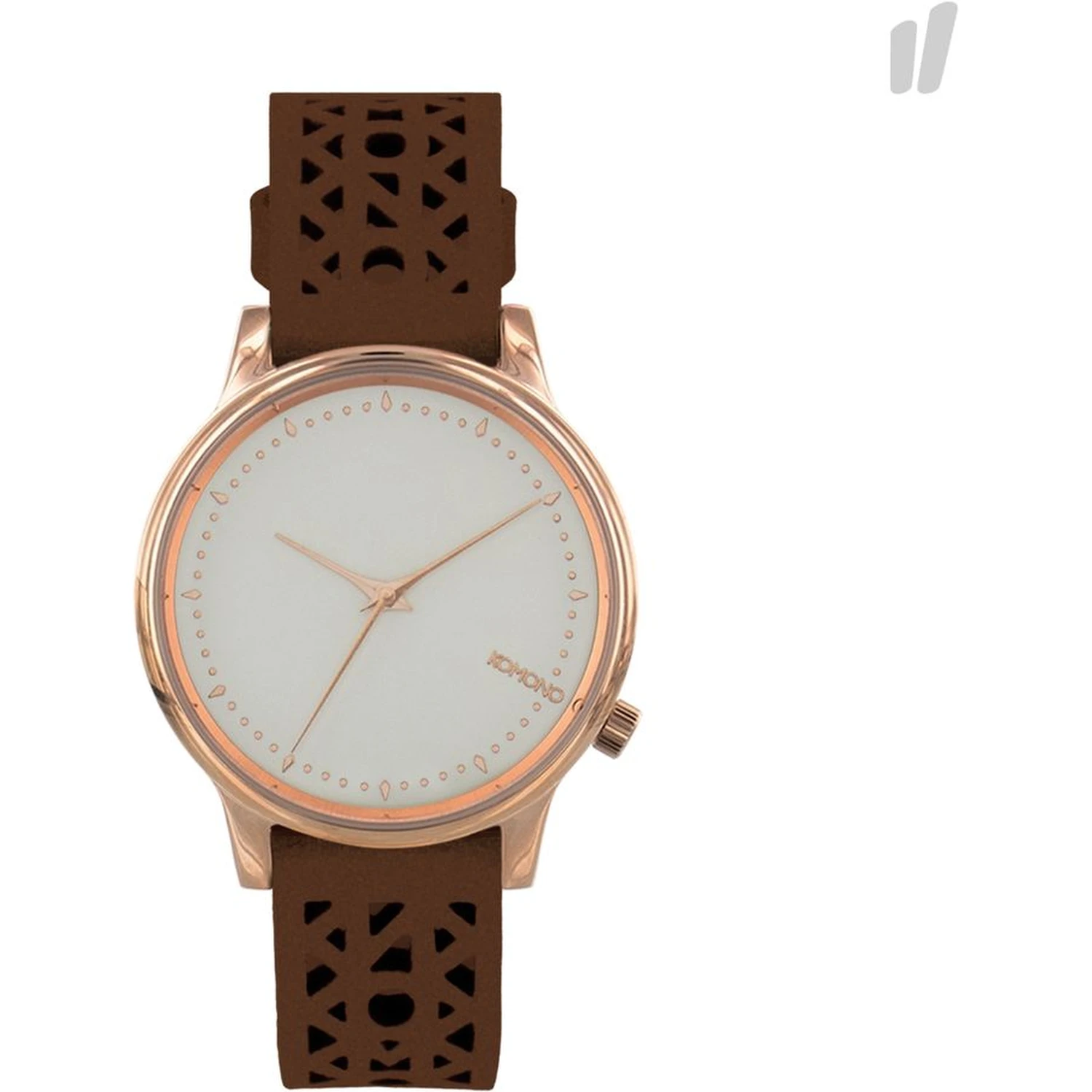 Brown Leather Dress Watch
