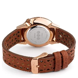 Brown Leather Dress Watch