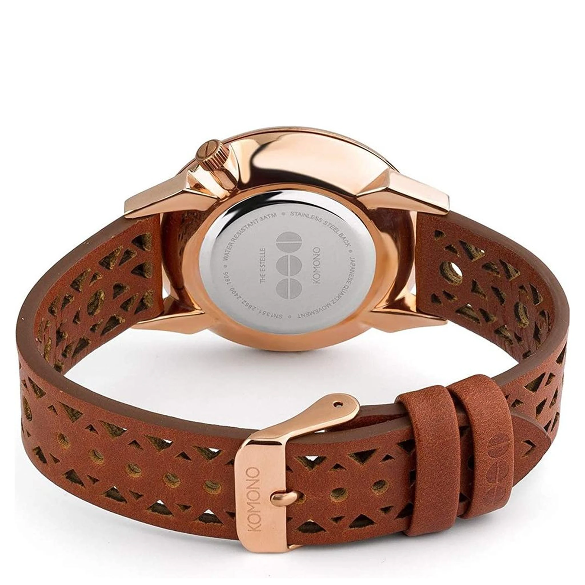 Brown Leather Dress Watch