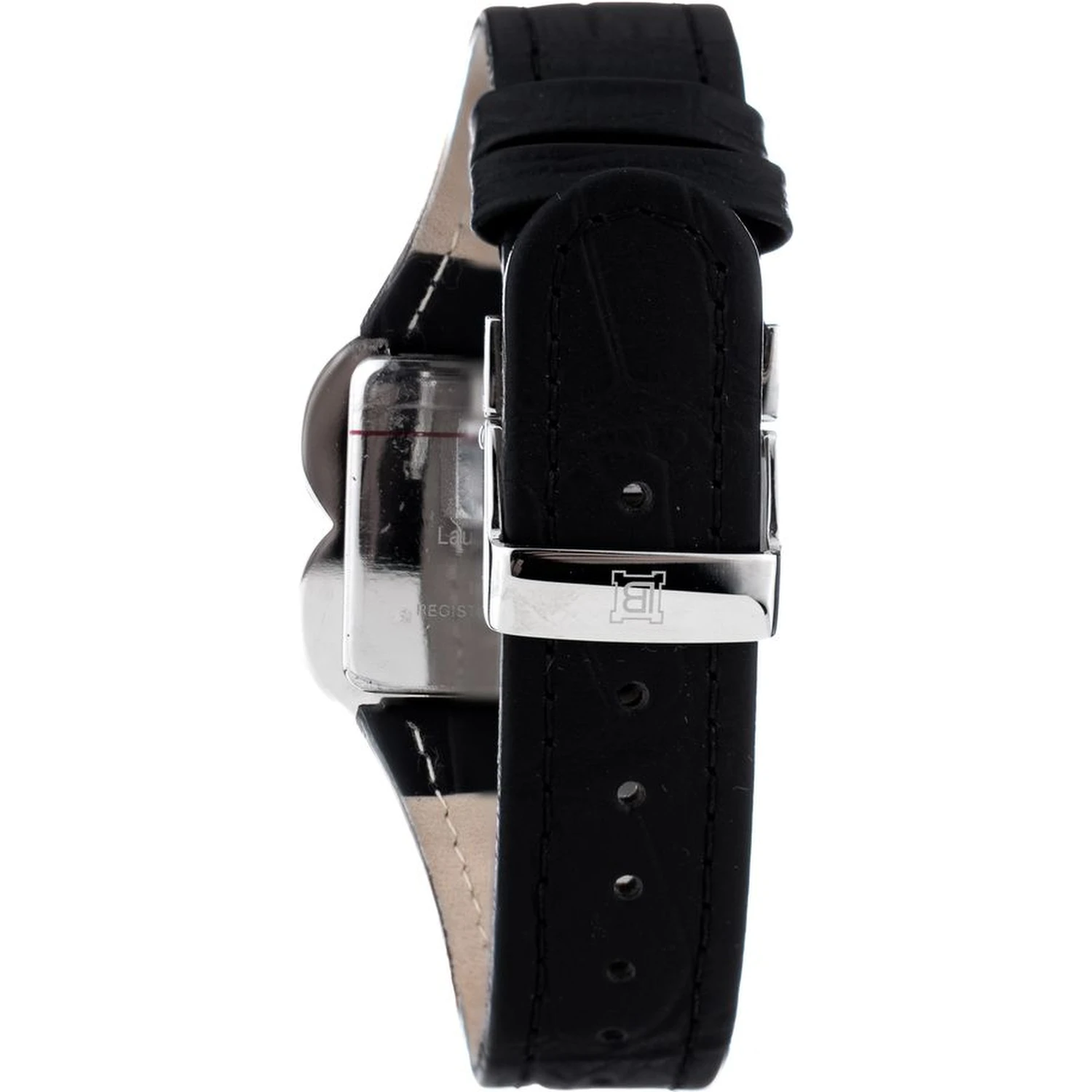 Black Leather Dress Watch