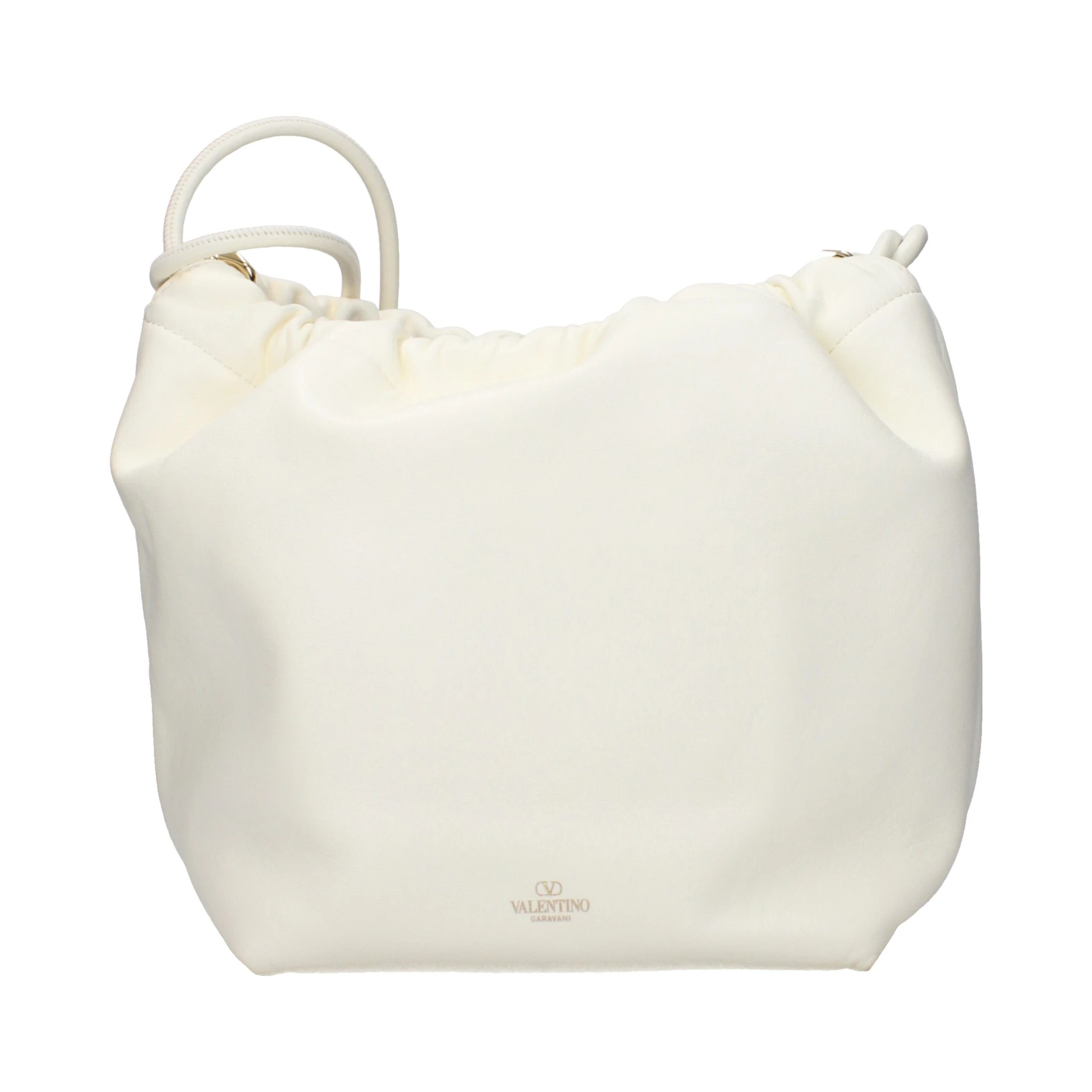 Beige Leather Shoulder Bag