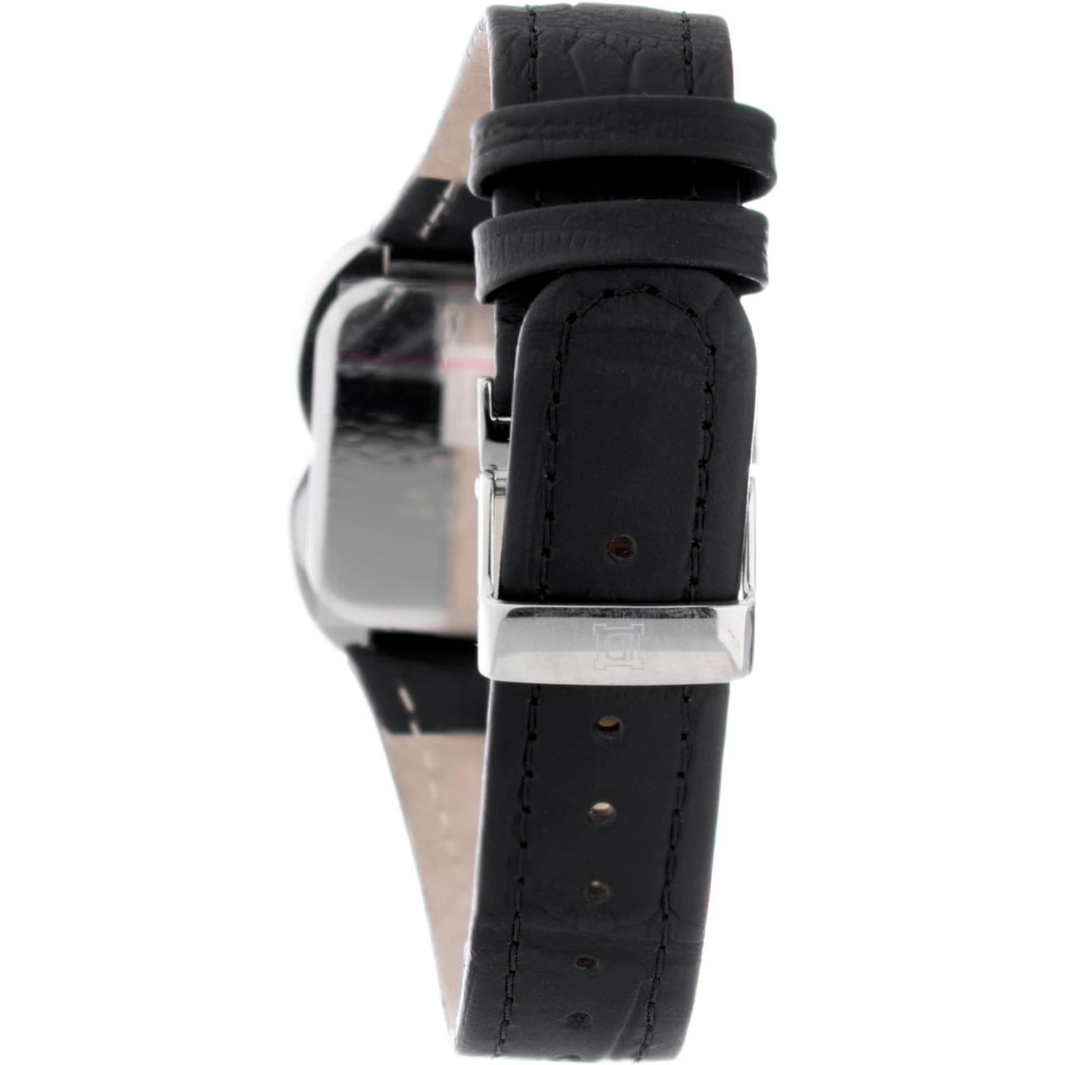 Black Leather Dress Watch