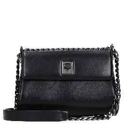 حقيبة كروسبودي من الجلد الأسود