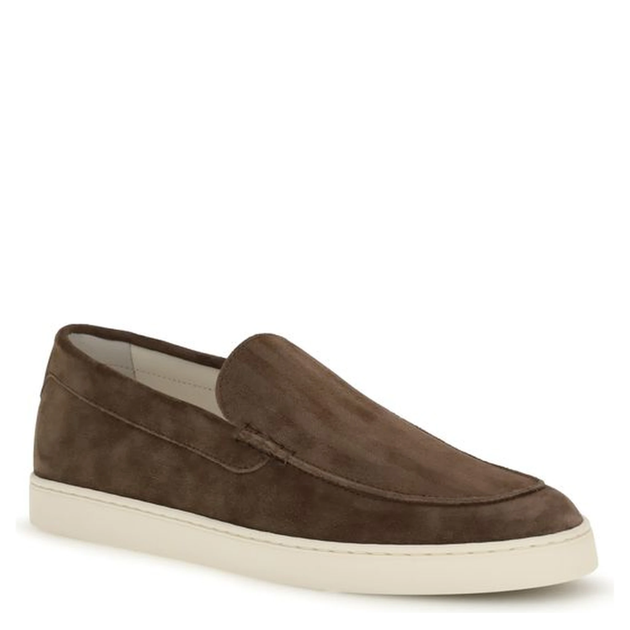 Brown Rubber Slip-On Loafers
