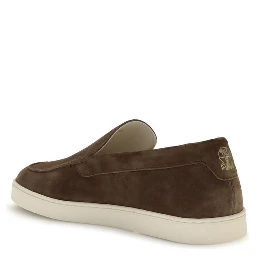 Brown Rubber Slip-On Loafers