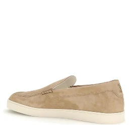 Beige Rubber Slip-On Loafers
