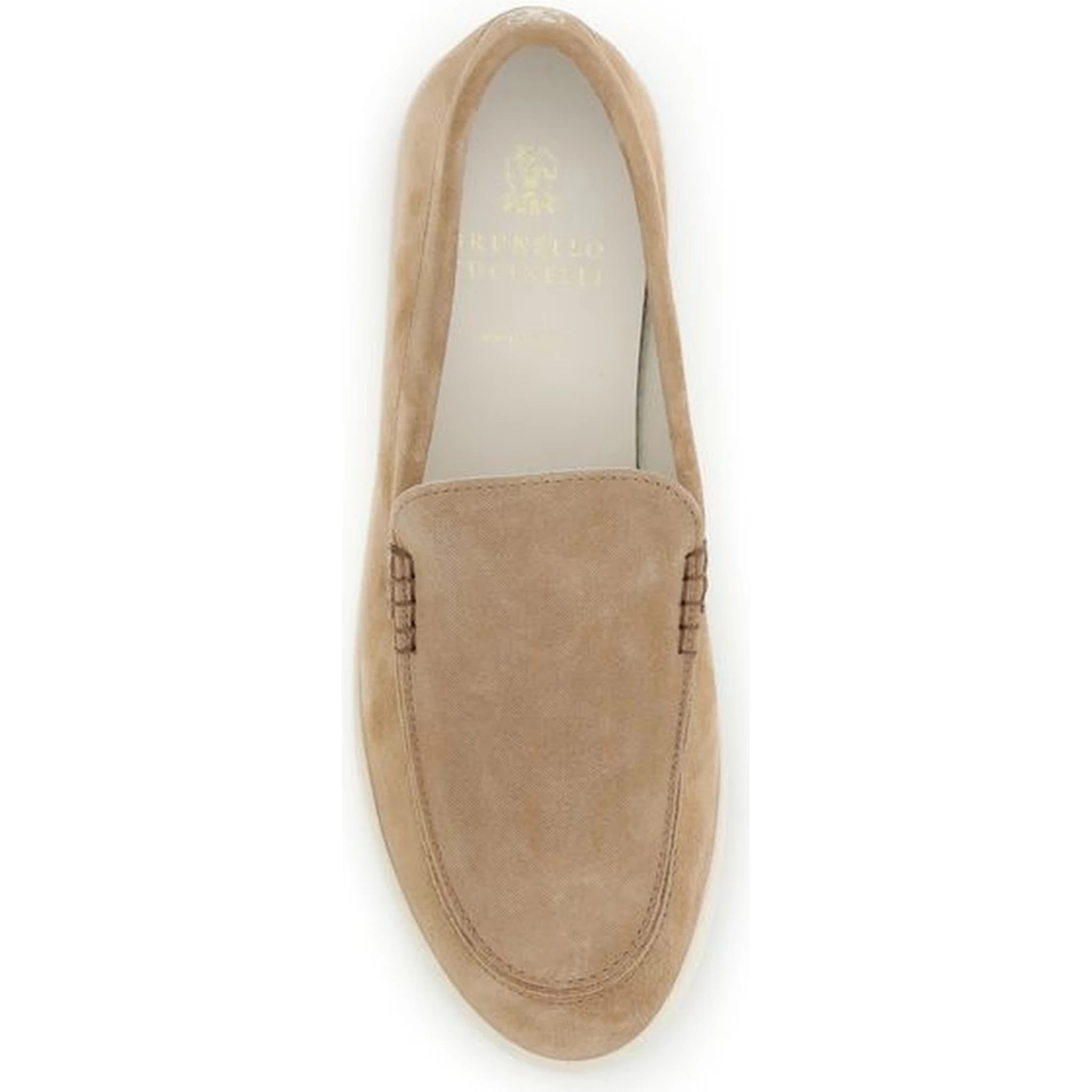 Beige Rubber Slip-On Loafers
