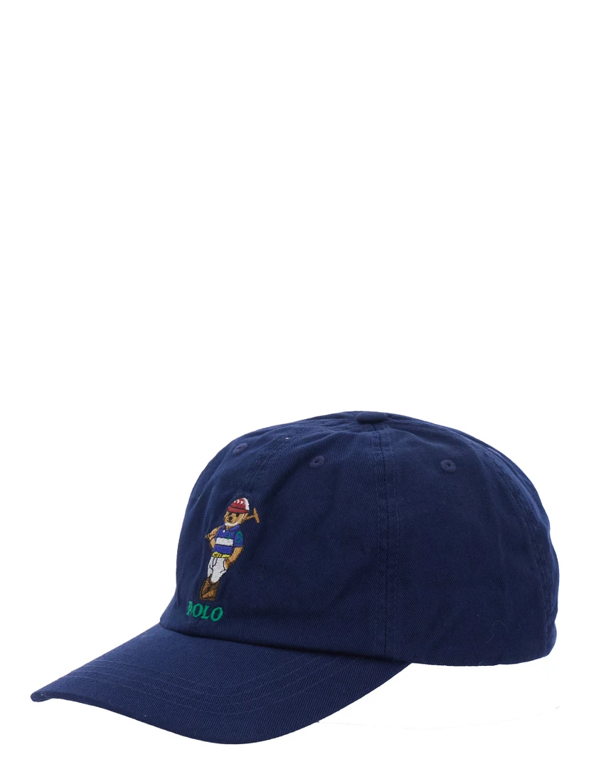 Blue Baseball Cap with Logo on the Front in Cotton Boy