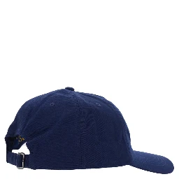 Blue Baseball Cap with Logo on the Front in Cotton Boy