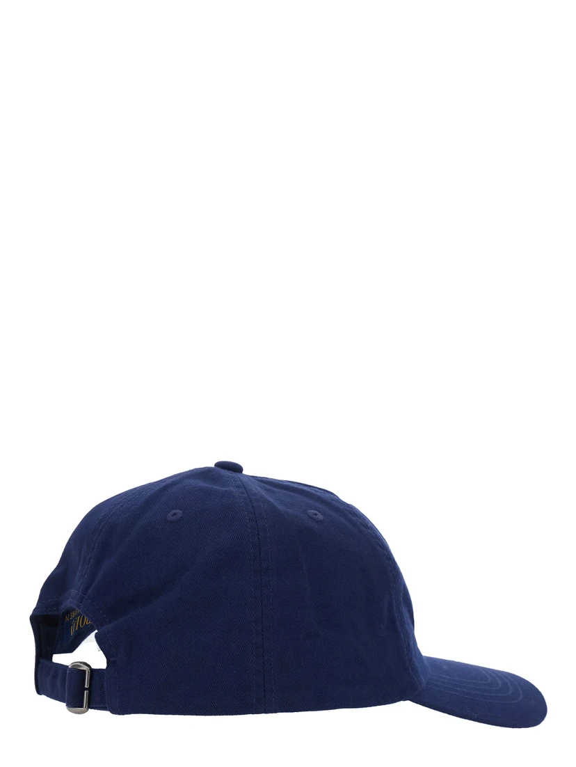 Blue Baseball Cap with Logo on the Front in Cotton Boy