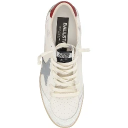 Cream Calf Leather Bos Taurus Low Top Sneakers