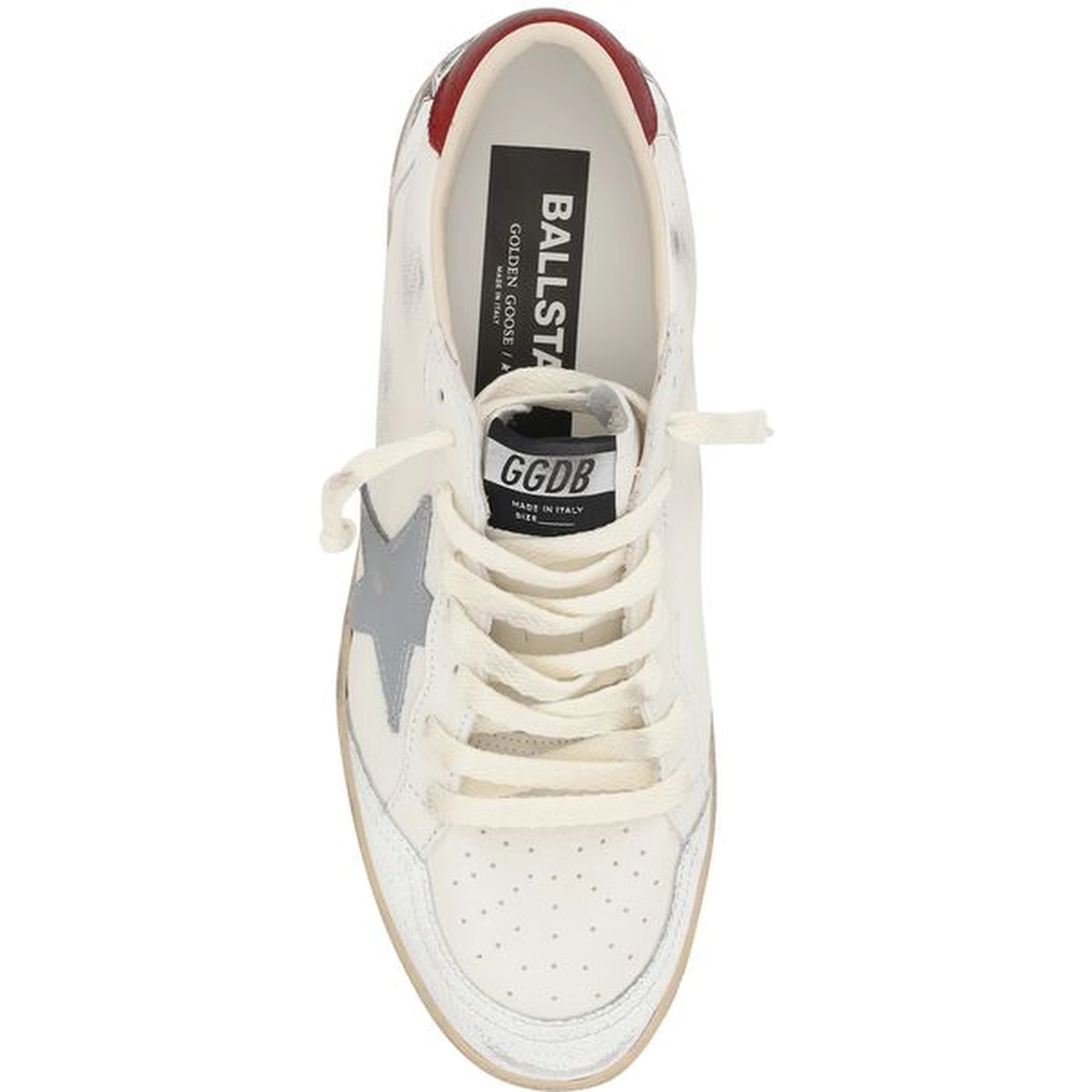 Cream Calf Leather Bos Taurus Low Top Sneakers