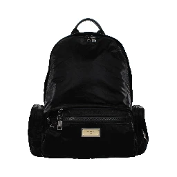 Black Nylon Backpack