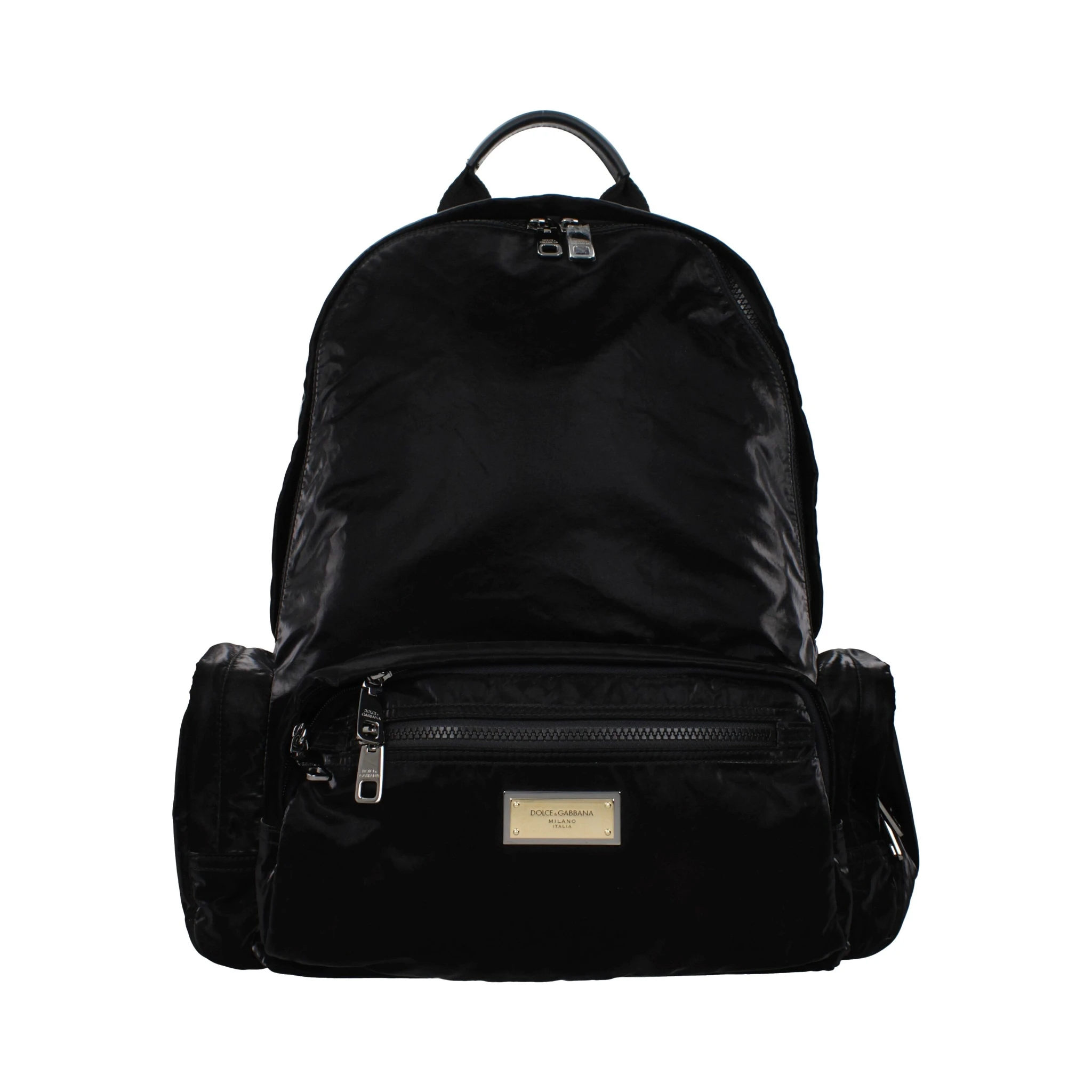 Black Nylon Backpack