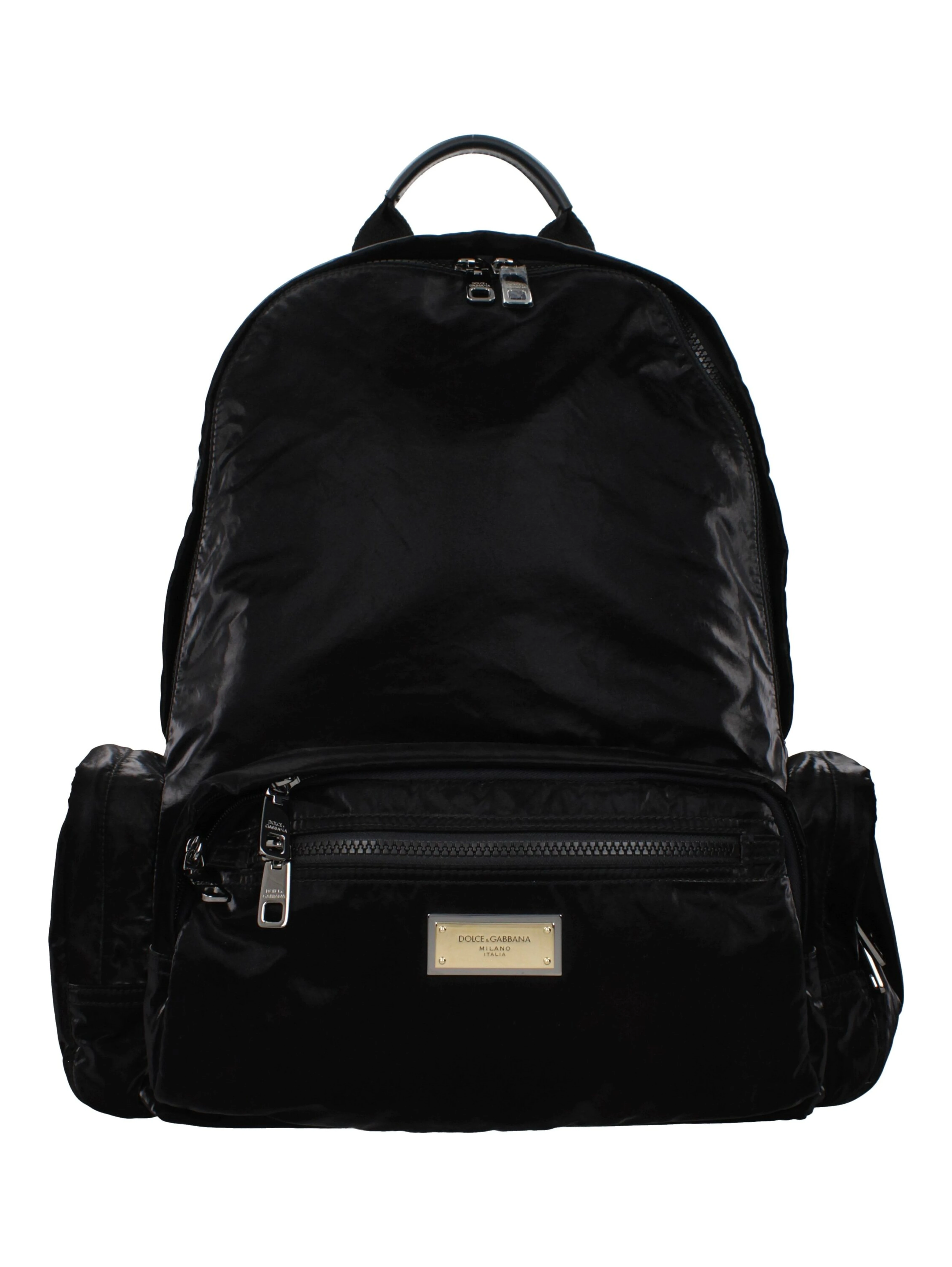 Black Nylon Backpack