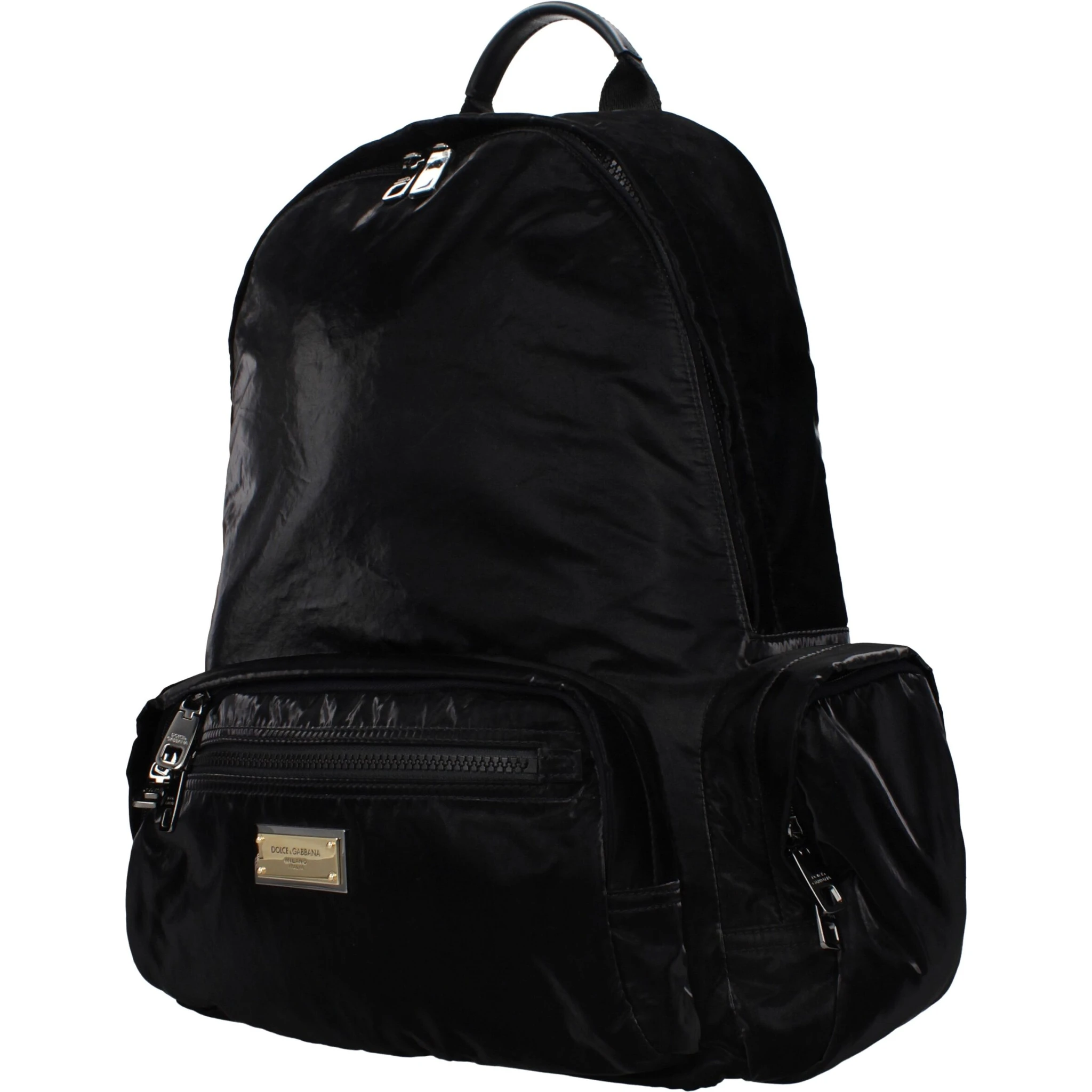 Black Nylon Backpack