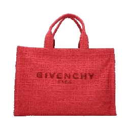 Red Fabric Handbag