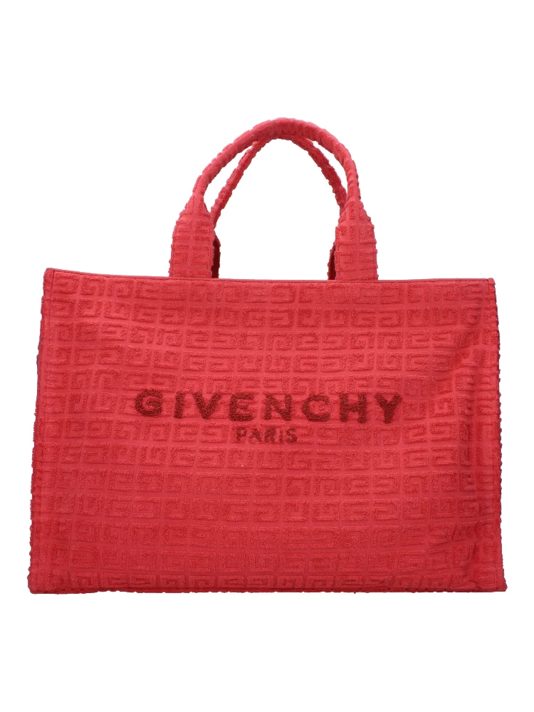 Red Fabric Handbag