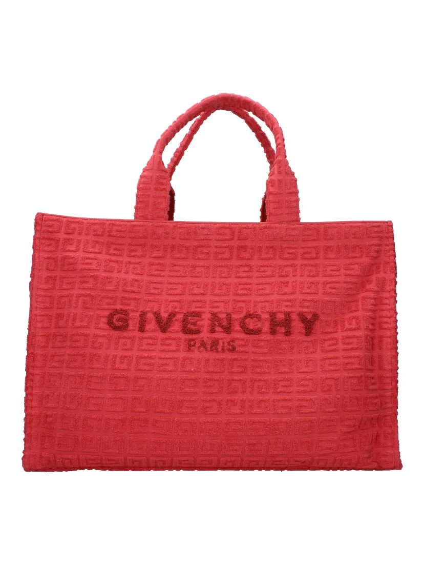 Red Fabric Handbag