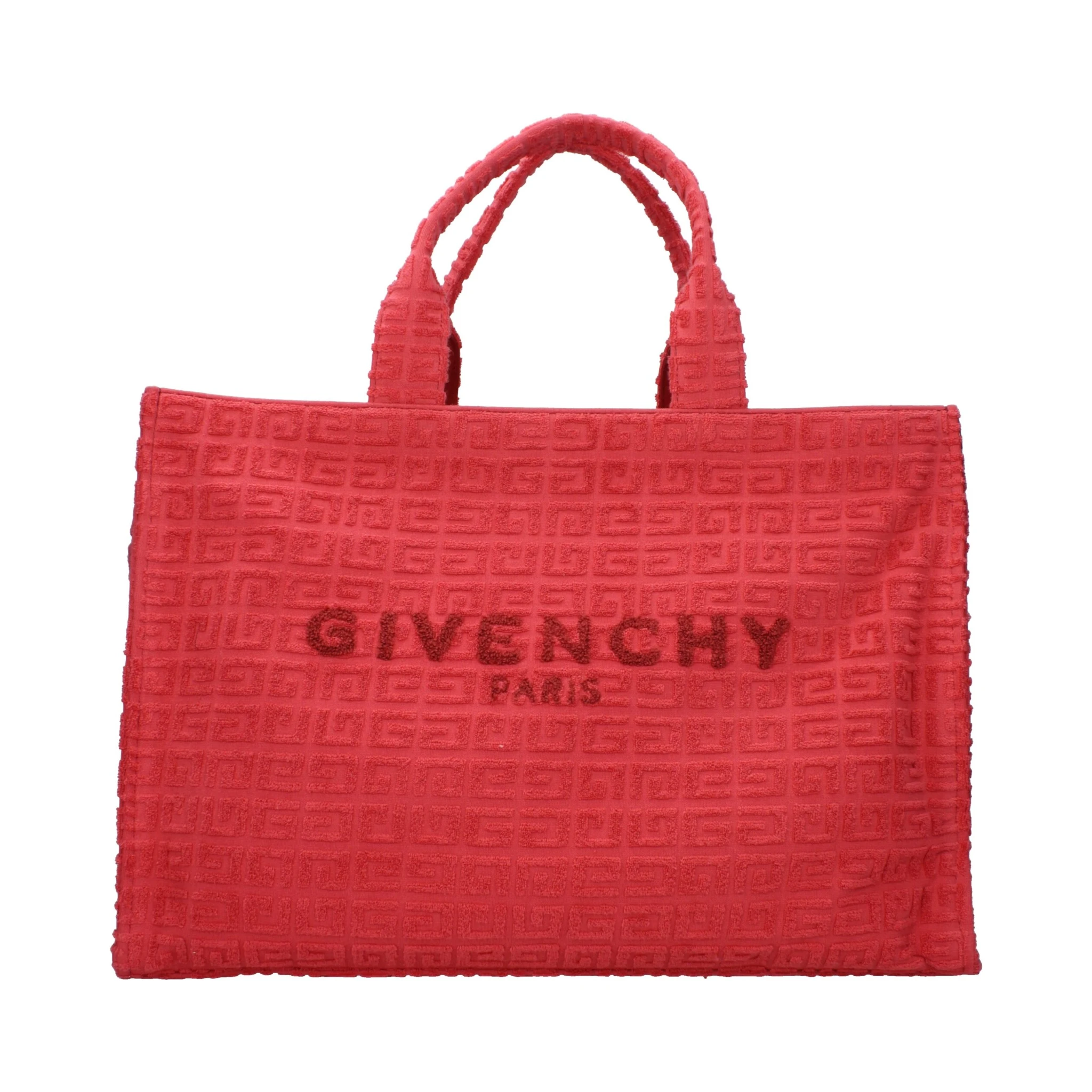 Red Fabric Handbag